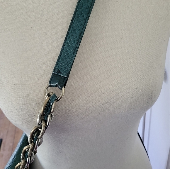 Elliott Lucca Leather Snake Print Crossbody Top Handle Bag - Picture 4 of 16